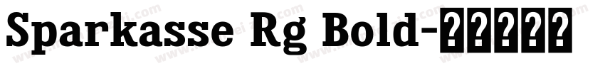 Sparkasse Rg Bold字体转换